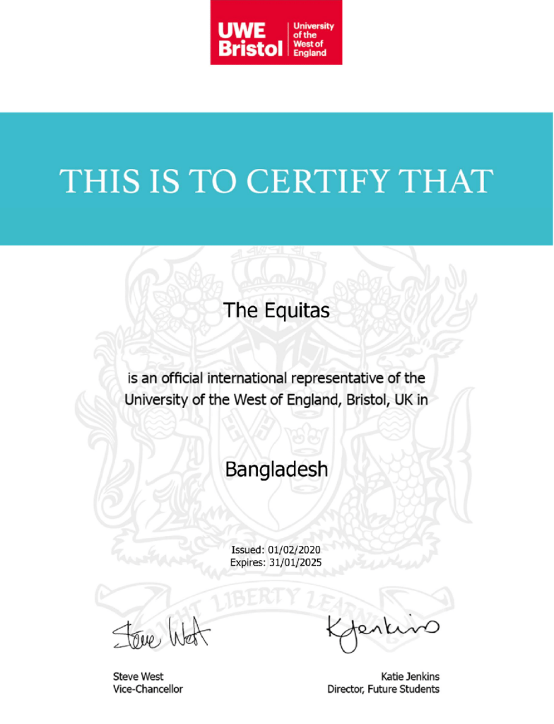 The Equitas_Agent Certificate